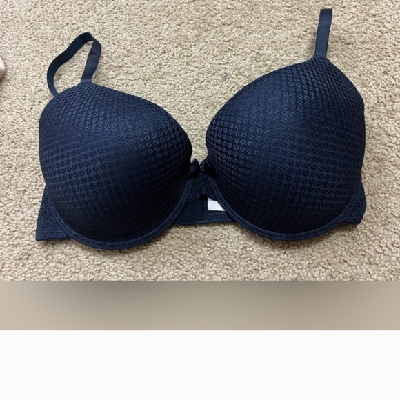 LAURA ASHLEY Lot of 3 Molded Multicolor Tshirt Lace Bra Size 40D - Picture 3 of 5